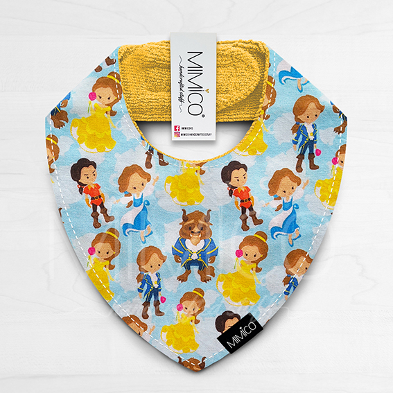 Bandana Bib Princesa de Biblioteca