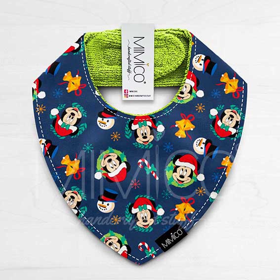 Bandana Bib Ratoncitos Navidad
