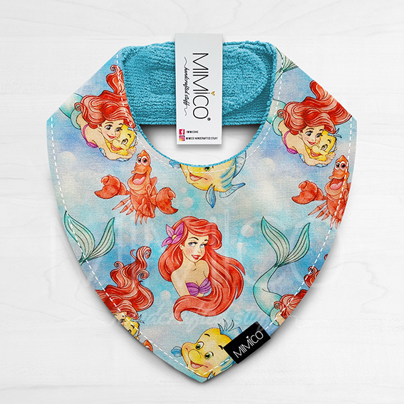 Bandana Bib Princesa Bajo el Mar