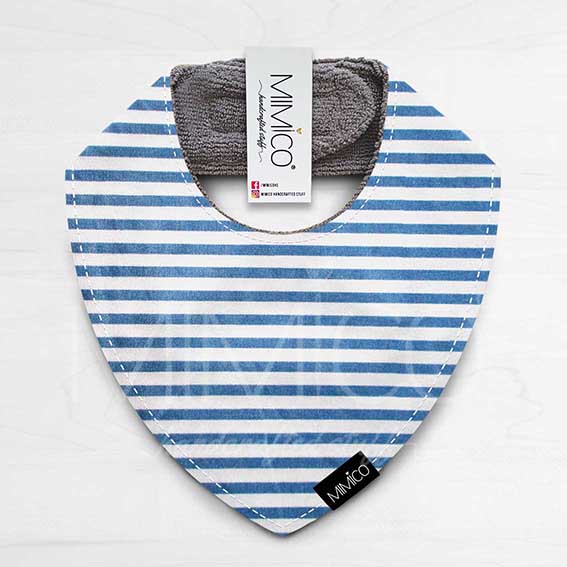 Bandana Bib Rayado Neutro