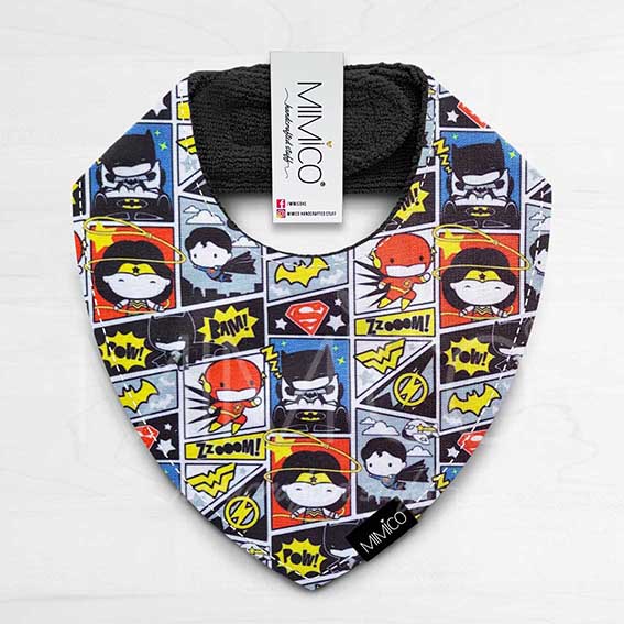 Bandana Bib Superhéroes Comic