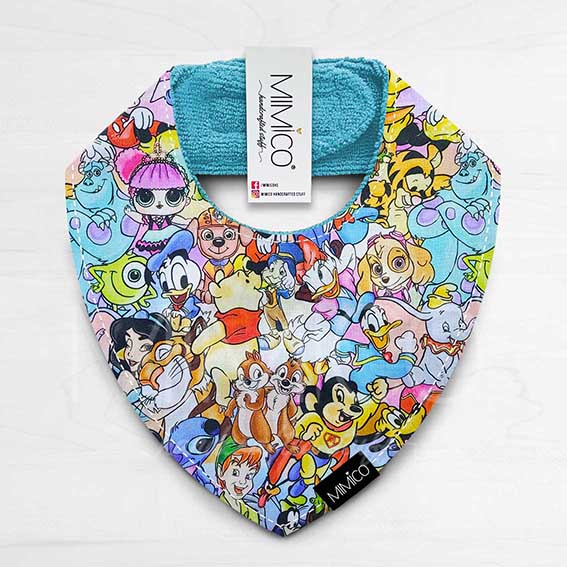 Bandana Bib Personajes Felices