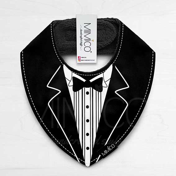 Bandana Bib Tuxedo